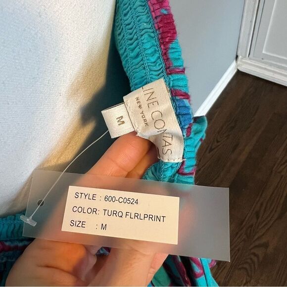 Caroline Constas Blue and Pink Floral Maxi Dress - Picture 8 of 10